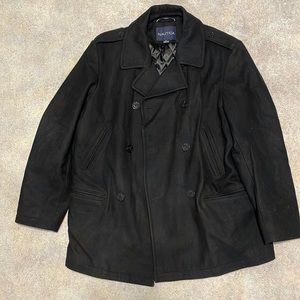 Nautica Men’s Black Peacoat Size XL